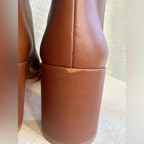 Christian Louboutin CL Zip Charm Chestnut Brown Ankle Booty 70 Calf Leather - Picture 6 of 14